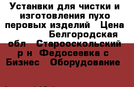 Устанвки для чистки и изготовления пухо-перовых изделий › Цена ­ 27 000 - Белгородская обл., Старооскольский р-н, Федосеевка с. Бизнес » Оборудование   